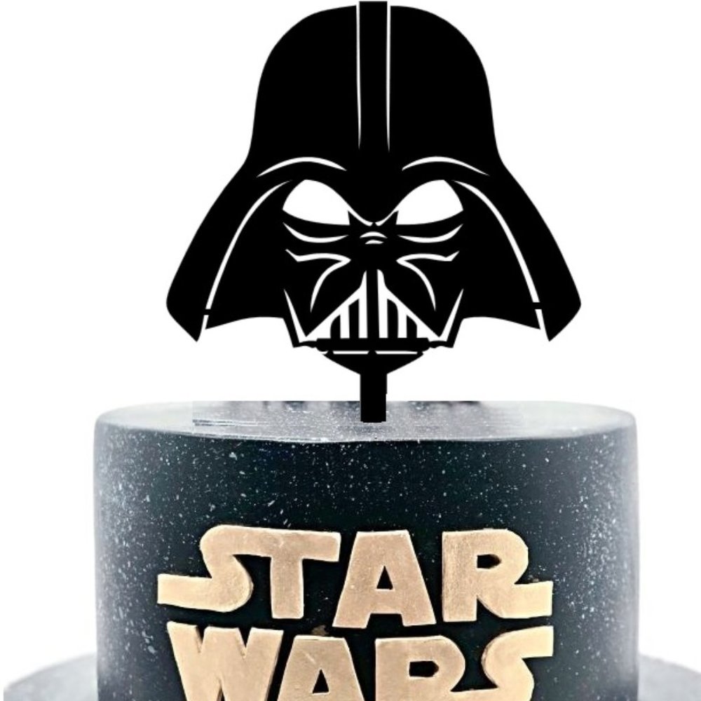 Large Acrylic Darth Vader Star Wars Cake Topper